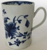 An 18th Century Worcester porcelain slightly taper