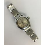 TUDOR: A lady's stainless steel wristwatch with si