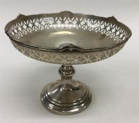 An Edwardian small sweet dish with pierced border.