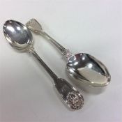 A good pair of fiddle and thread silver serving sp