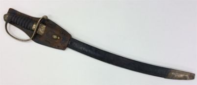 A 19th Century Policeman's sword with brass mounts