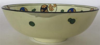 A Royal Doulton fine yellow lustre porcelain bowl