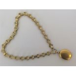 An oval Victorian 15 carat locket together with ma