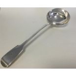 A good quality silver fiddle pattern soup ladle wi