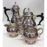 A good quality four piece silver tea and coffee se