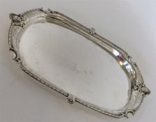A good quality silver tray attractively decorated