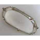 A good quality silver tray attractively decorated
