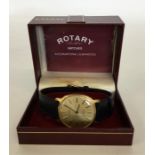 A gent's gold plated Rotary wristwatch. Est. £20 -