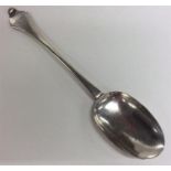 An early Georgian silver dog nose spoon of typical