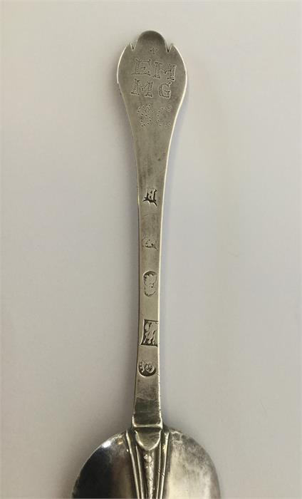 EXETER: A rare dog-nose silver trefid spoon of typ - Image 2 of 2