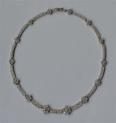 An important diamond necklace constructed of fourt