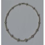 An important diamond necklace constructed of fourt