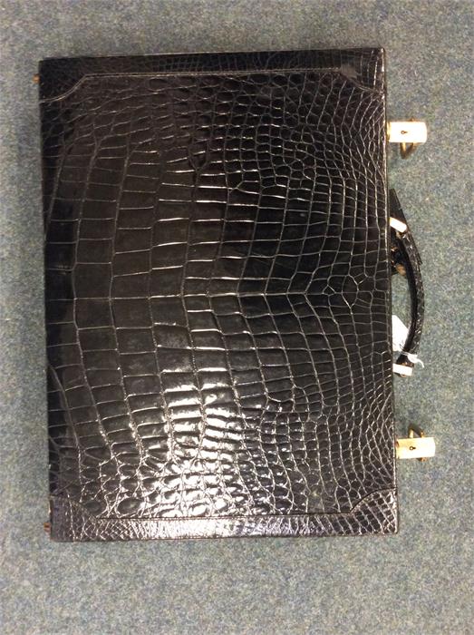 LIBERTY: A good quality crocodile skin briefcase. Est. £600 - Image 2 of 2