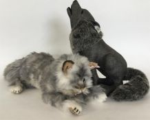 STEIFF: Two Steiff toys to include "Wolf" numbered
