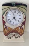 MOORCROFT: A good mantle clock of typical design d