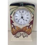 MOORCROFT: A good mantle clock of typical design d