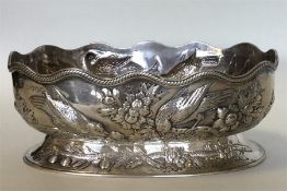 A good quality Victorian silver bonbon dish decora