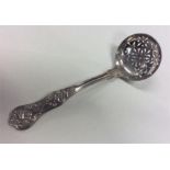 A Kings' pattern sifter spoon of typical design. L