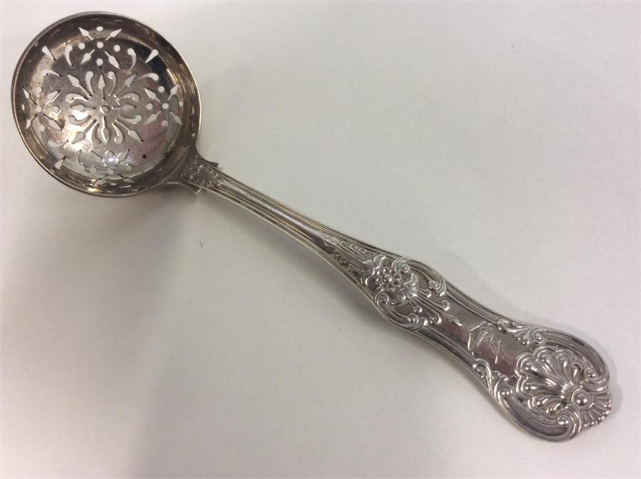 A Kings' pattern sifter spoon of typical design. L - Image 2 of 2