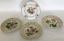 Three 19th Century English porcelain specimen flow