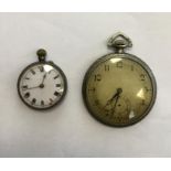 A Continental slim pocket watch together with a fo