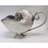 An unusual Sterling silver and MOP spoon warmer wi