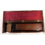 A mahogany cased Tintometer by JW Lovibond of Sali