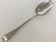 A Georgian bottom marked OE silver tablespoon. Lon