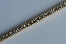 HEMMERLE: A heavy diamond line bracelet constructe