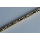 HEMMERLE: A heavy diamond line bracelet constructe