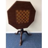 A good quality Victorian tilt-top table on turned