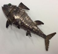 A Continental silver fish with textured body. Appr