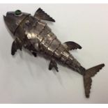 A Continental silver fish with textured body. Appr