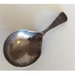 A Georgian silver OE caddy spoon. London. By TB. A