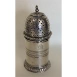 A good in-date Victorian silver caster with fluted