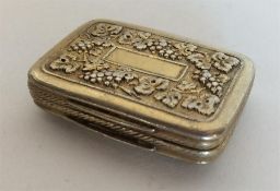 A good quality silver gilt vinaigrette attractivel