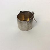 An unusual silver Russian tea infuser with silver