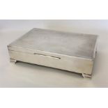 A good Art Deco silver rectangular cigarette box w