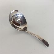 A Georgian caddy spoon of plain design. London. By