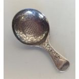 A good quality Georgian silver bright cut caddy sp