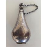 A good quality Continental silver scent bottle wit