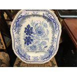 A large Spode turkey plate.