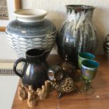 DONALD BURT studio pottery: A large decorative vase
