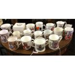 A collection of Coronation cups.