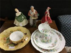 Royal Doulton figures and decorative china.