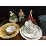 Royal Doulton figures and decorative china.