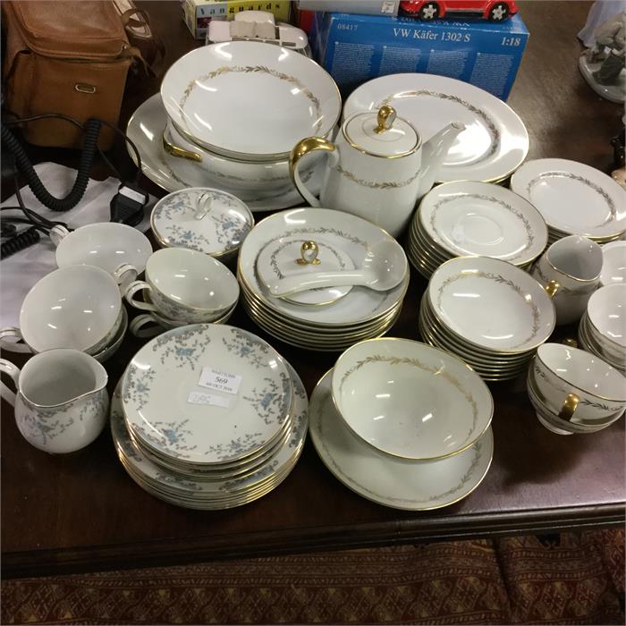 A large Noritake dinner service.