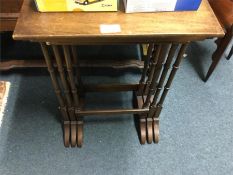 A good mahogany nest of three tables.