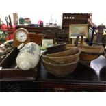 Cutlery trays, wooden bowls etc.