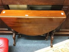 A mahogany Sutherland table.